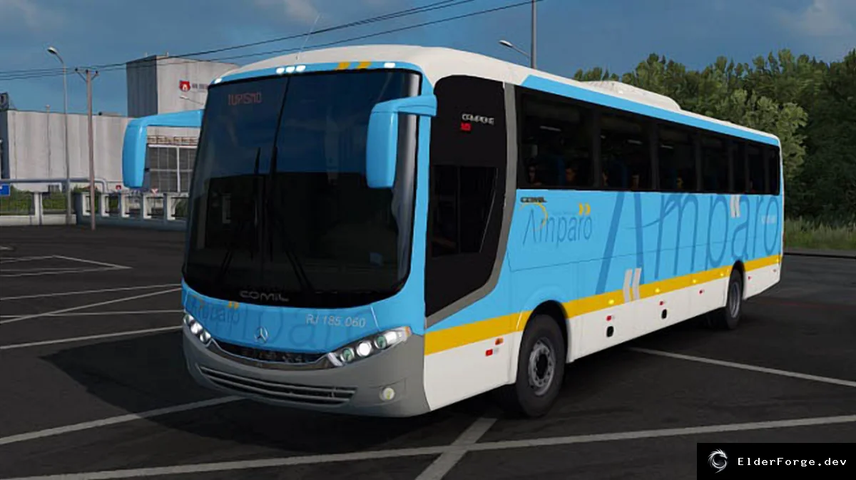 Обложка мода: Comil Campione 3.65 Bus for Euro Truck Simulator 2 – 5 Skins, New Engine &amp; Sounds
