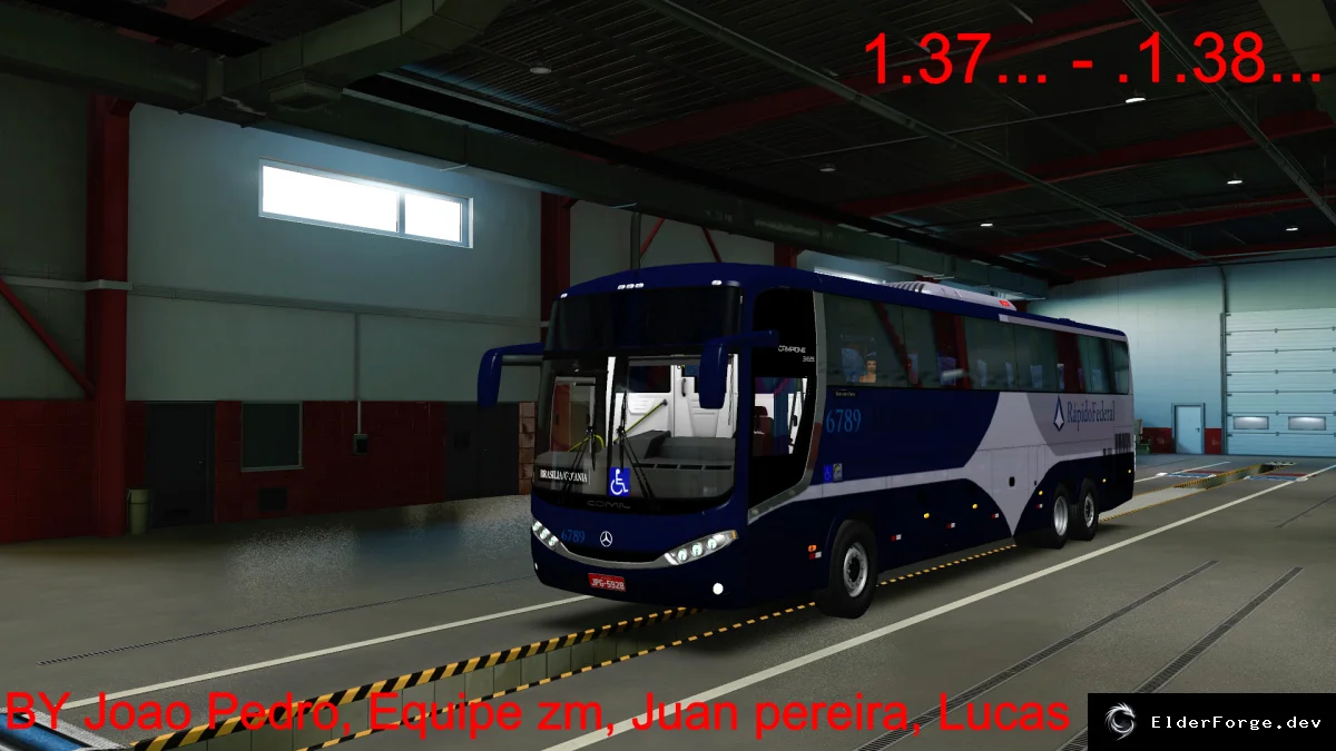 Обложка мода: Comil Campione 3.65 – новый автобус для Euro Truck Simulator 2 с 5 скинами и звуками