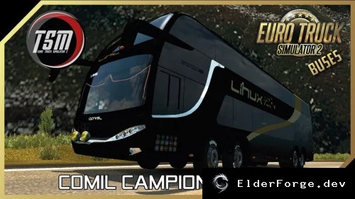 Обложка мода: Comil Campione DD 8×2 Beta – оригинальный интерьер и звук для Euro Truck Simulator 2