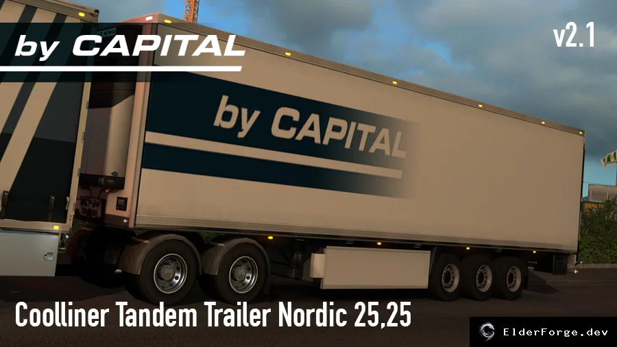 Обложка мода: Coolliner Tandem «Nordic Trailer» для Euro Truck Simulator 2 – версия 2.1