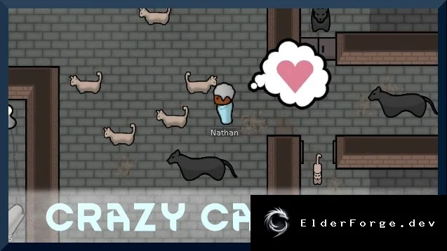 Crazy Cat Lady — новая черта колониста для RimWorld
