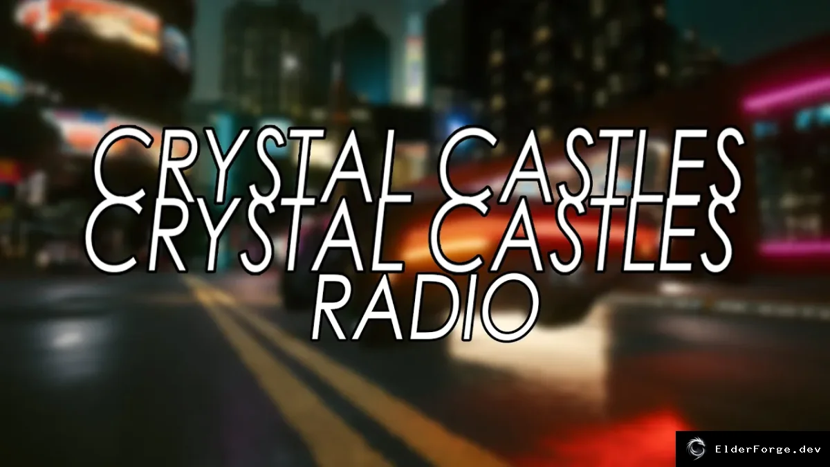 Обложка мода: Crystal Castles Radio для Cyberpunk 2077 – новые треки в RadioExt