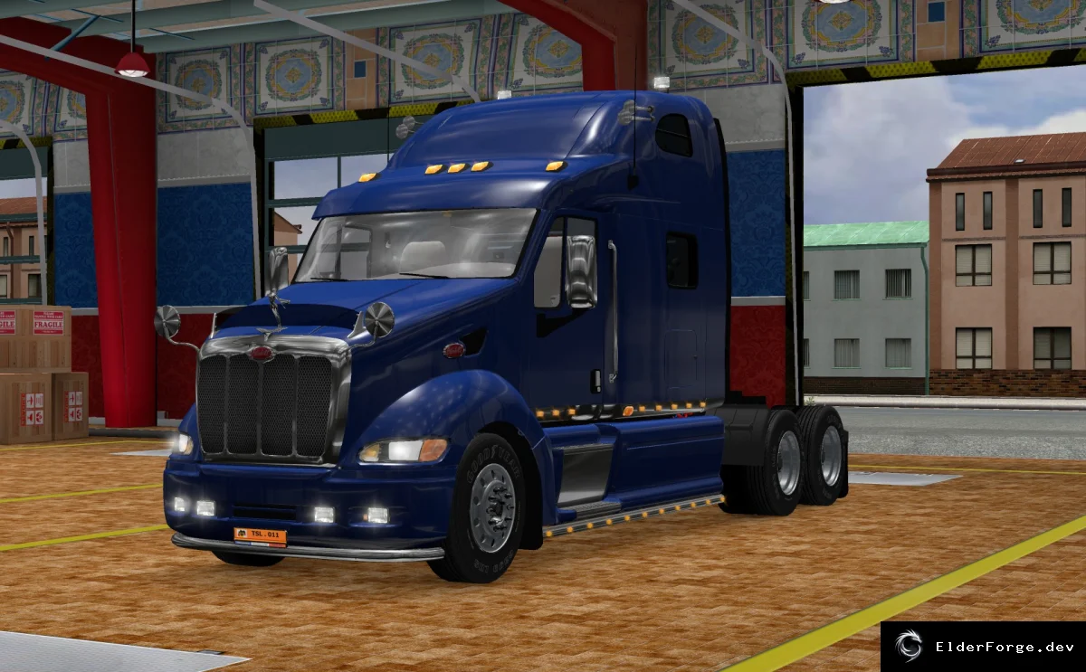 Обложка мода: Custom Peterbilt 387 для Euro Truck Simulator 2 – новые скины, звук и тюнинг