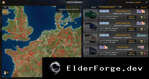 Обложка мода: Цветная подложка для карты ProMods v1.90 – ETS2