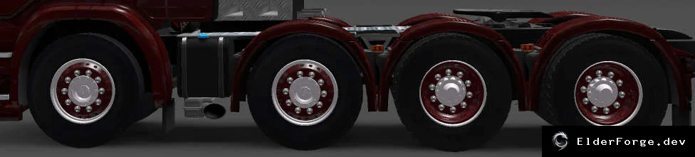 Обложка мода: Цветные колёса для Euro Truck Simulator 2 – подберите оттенок под ваш грузовик
