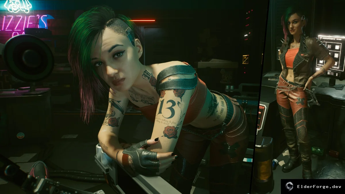 Обложка мода: Cyberpunk 2077: Альтернативная одежда для Джуди Альварес