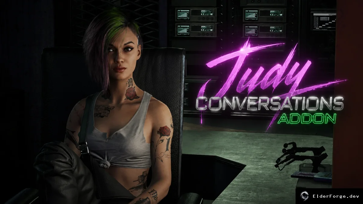 Обложка мода: Cyberpunk 2077: Дополнение «Разговоры с Джуди» – новые диалоги