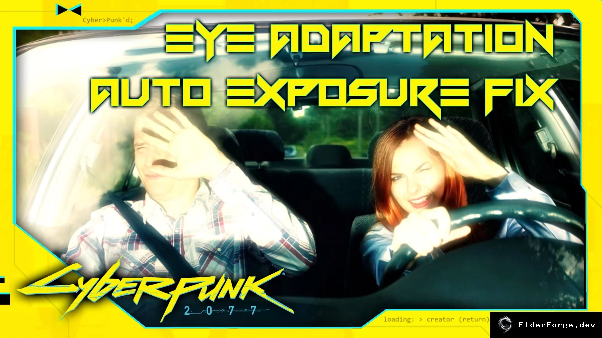 Обложка мода: Cyberpunk 2077: Фикс адаптации глаз и автоэкспозиции — исчезают ослепляющие вспышки