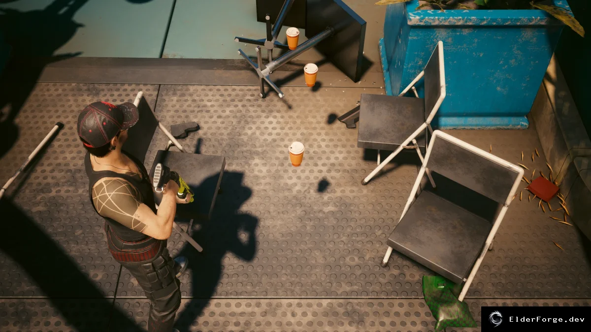 Обложка мода: Cyberpunk 2077: фикс бага со стаканчиками – восстановление физики чашек