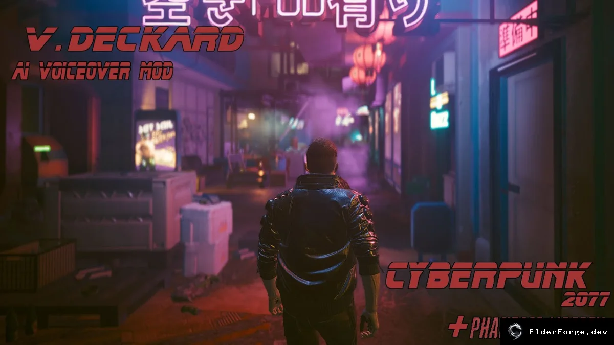 Обложка мода: Cyberpunk 2077: Голос Рика Декарда – ИИ озвучка в стиле «Бегущий по лезвию»