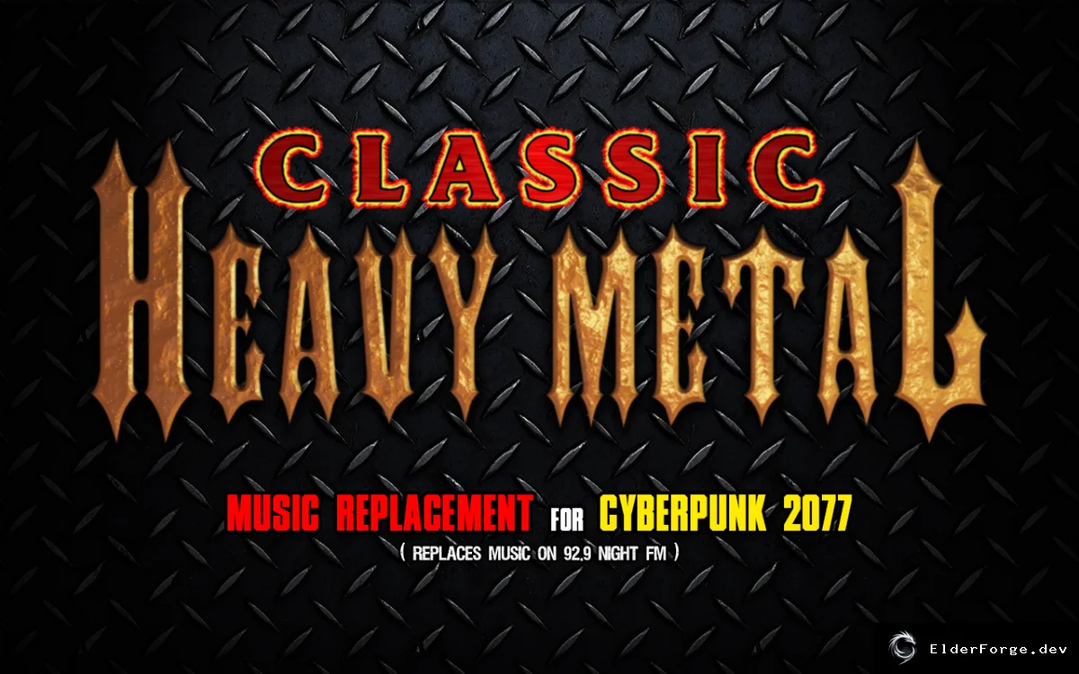 Обложка мода: Cyberpunk 2077: Классический хэви‑метал на радиостанции Night FM
