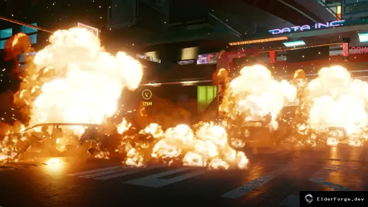 Обложка мода: Cyberpunk 2077: Nuke Найт‑Сити – мгновенные взрывы одним нажатием