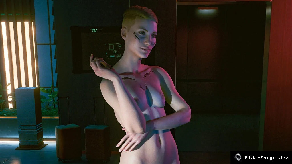 Обложка мода: Cyberpunk 2077: Обновлённый образ Сандры — полностью голая модель