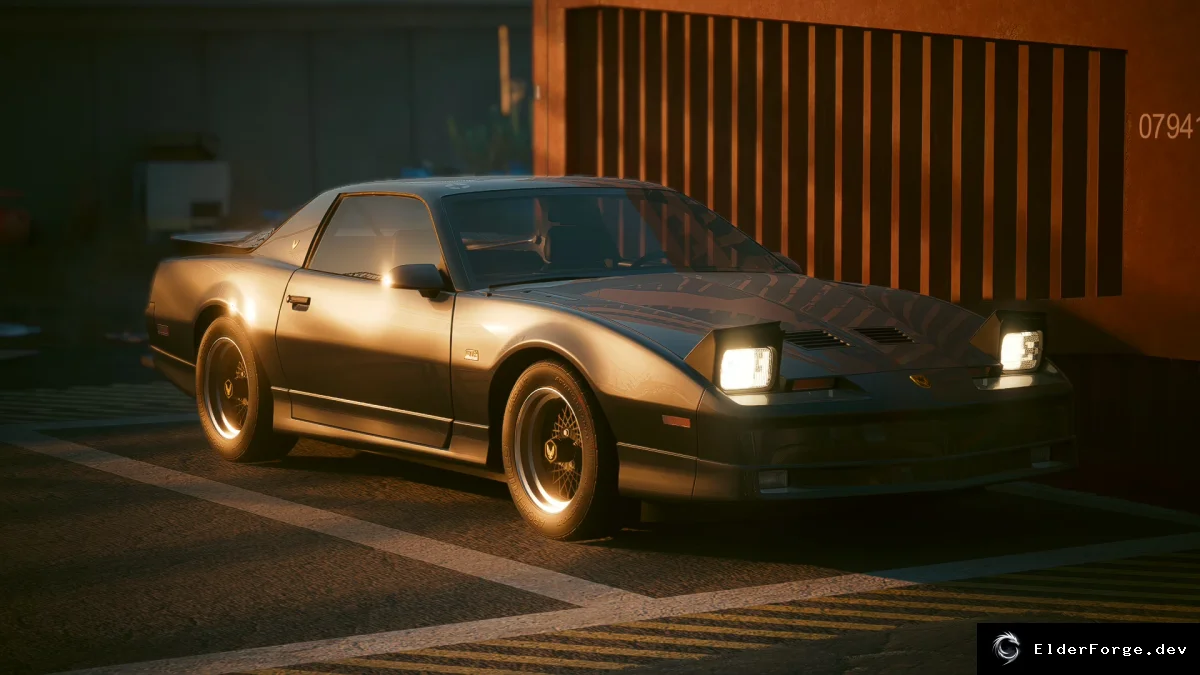 Обложка мода: Cyberpunk 2077: Pontiac Firebird Trans AM GTA 1987 – новый автотранспорт