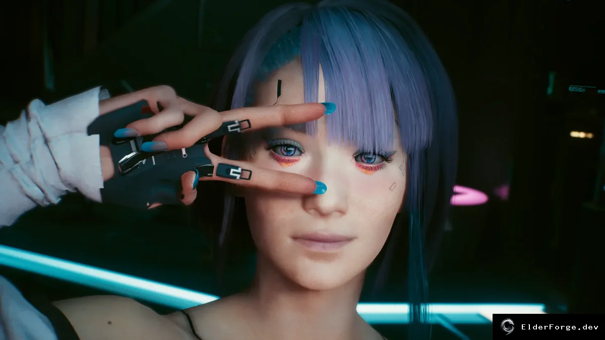 Обложка мода: Cyberpunk 2077: пресет лица Lucy – женская V в стиле Edgerunners
