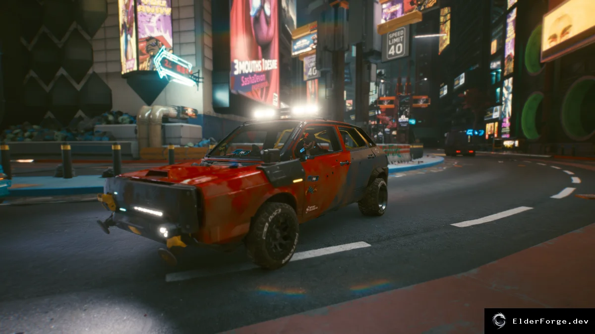 Обложка мода: Cyberpunk 2077: расширенные возможности управления автомобилем