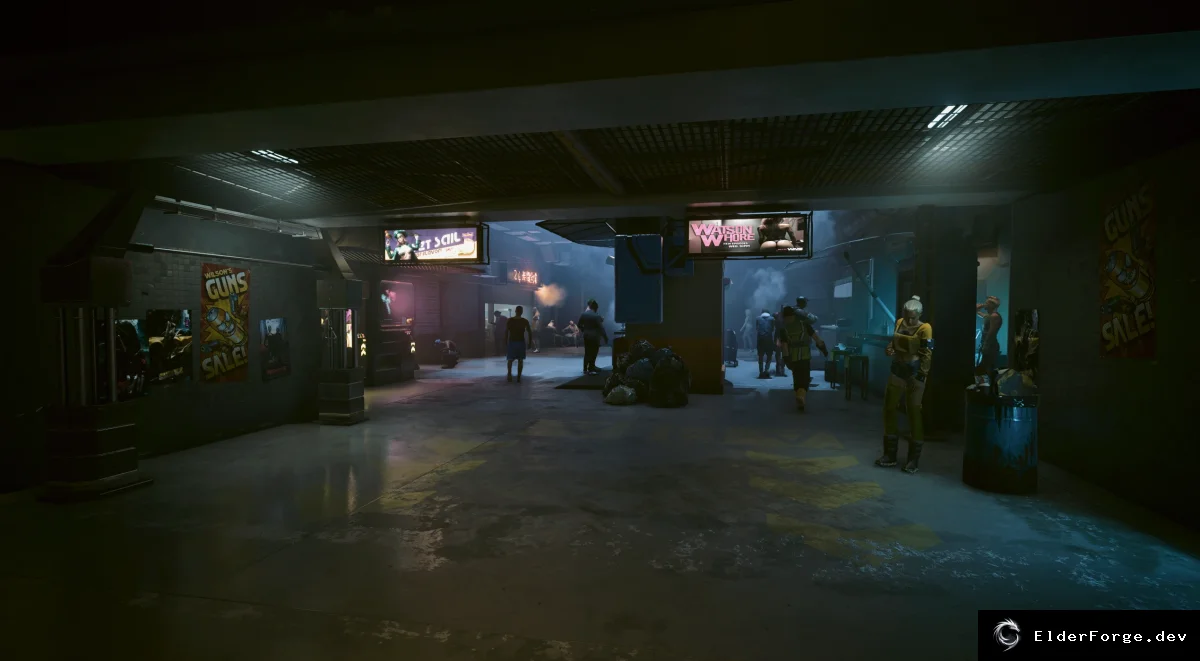 Cyberpunk 2077: рекламные щиты в апартаментах H10