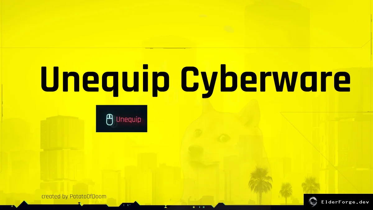Обложка мода: Cyberpunk 2077 — Снятие киберимплантов одним нажатием (v1.3)