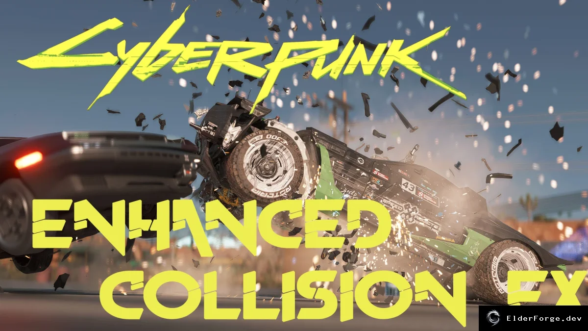 Обложка мода: Cyberpunk 2077 — Улучшенные эффекты столкновений