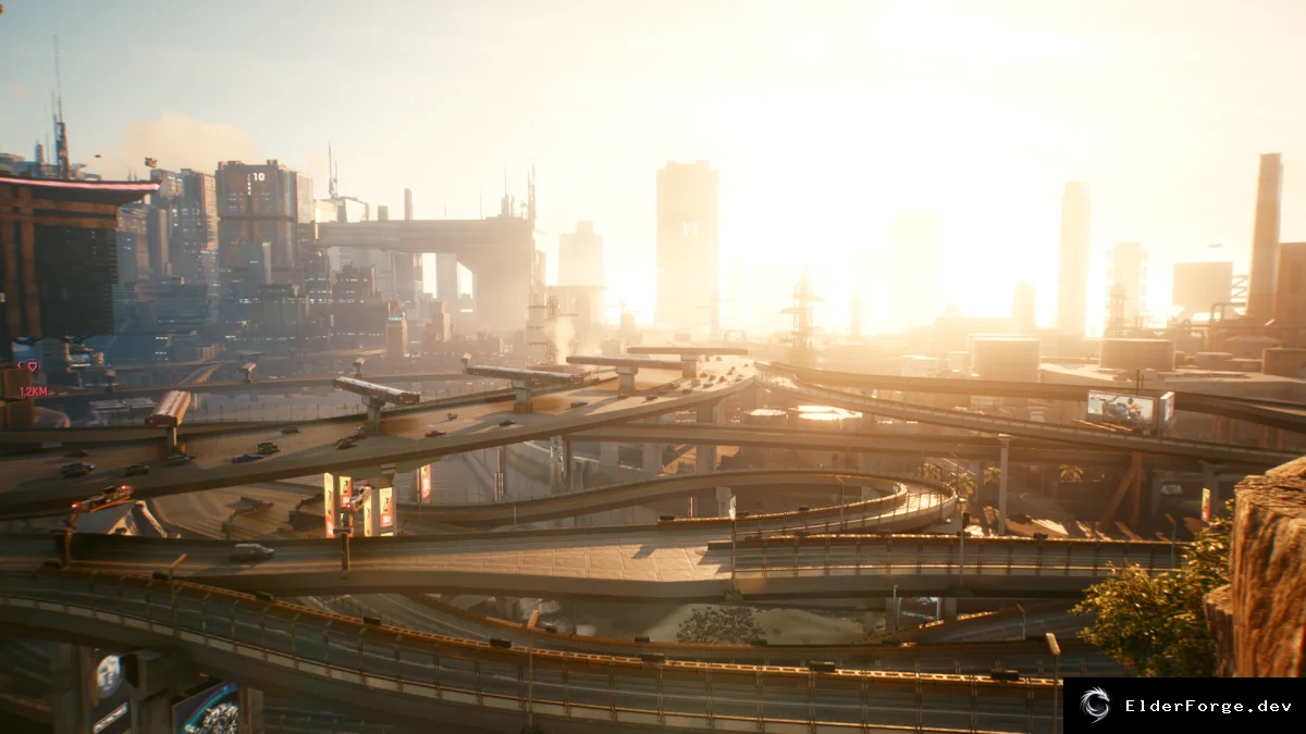 Обложка мода: Cyberpunk 2077: Увеличенная плотность трафика и дальность прорисовки NPC