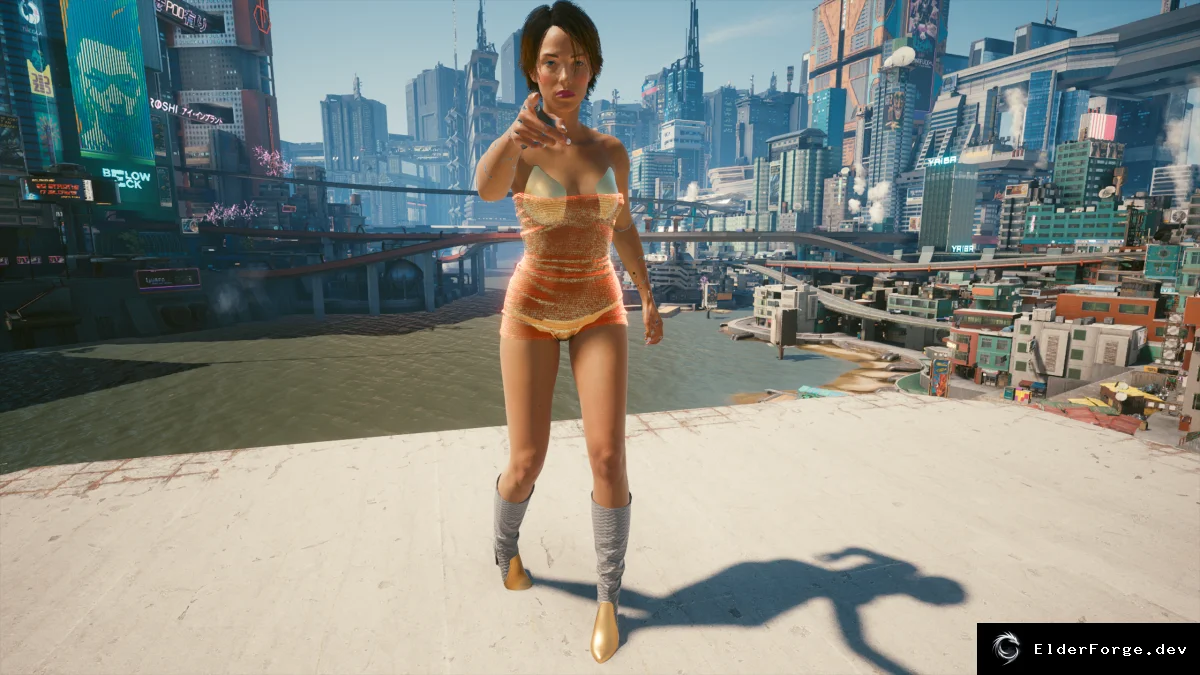 Обложка мода: Cyberpunk 2077 – Высокие сапоги: 15 вариантов цвета v1.0