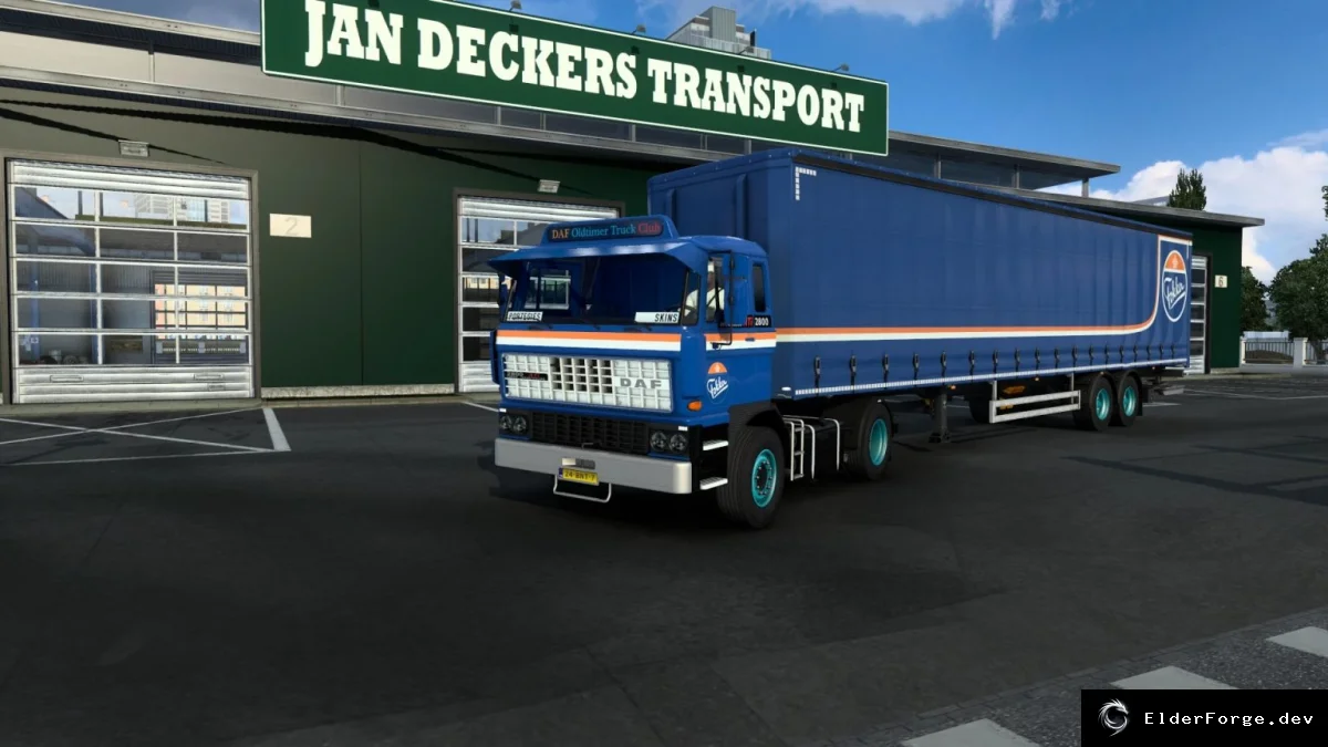 Обложка мода: DAF 2800 и прицепы для аэропорта Fokker Schiphol – набор для ETS2 v1.0