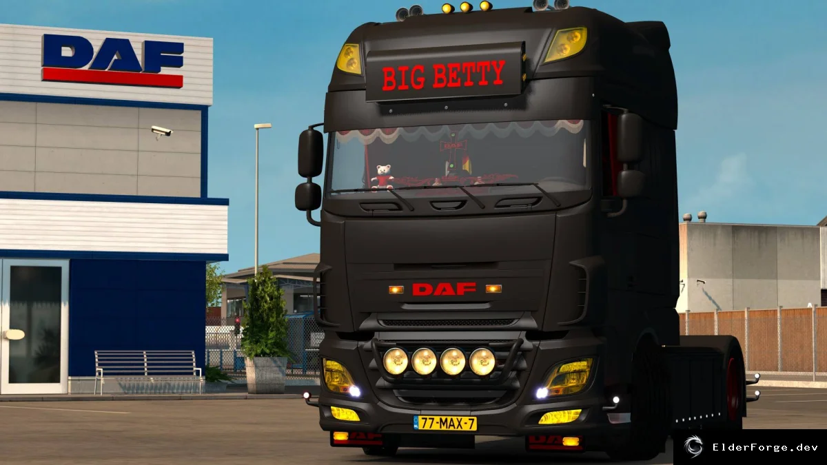 Обложка мода: DAF Bigg Betty – новый автономный грузовик для Euro Truck Simulator 2