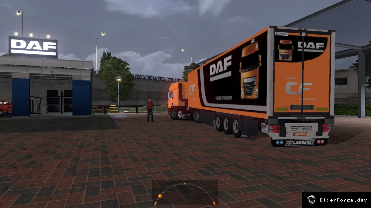 Обложка мода: DAF CF EURO6 – новый грузовик и трейлер для Euro Truck Simulator 2