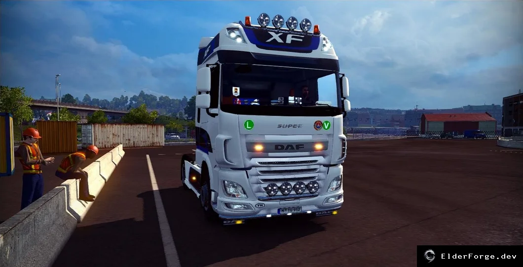 Обложка мода: DAF E6 с улучшенным интерьером v2 – мод для Euro Truck Simulator 2