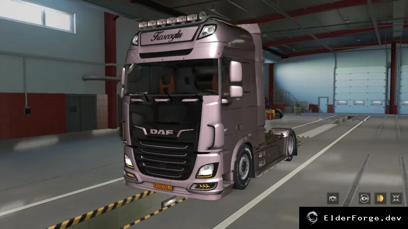 Обложка мода: DAF Euro 6 Koseoglu Edit для ETS2 – новые звуки, интерьер и 16‑ступенчатая коробка