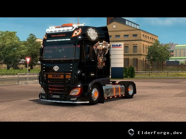 Обложка мода: DAF Euro6 с аксессуарами кабины – новый DLC для Euro Truck Simulator 2
