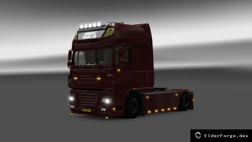 Обложка мода: DAF XF 105 Nordic Trans AB – новый грузовик для Euro Truck Simulator 2 (ETS2)