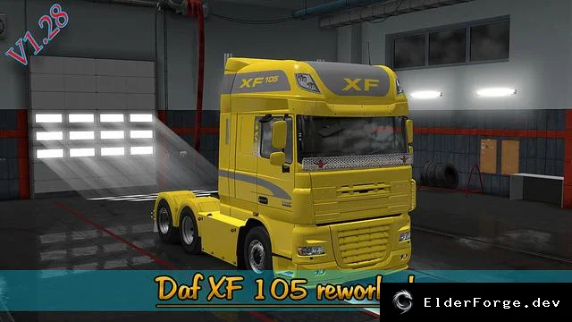 Обложка мода: Daf XF 105 Reworked – новые аксессуары и тюнинг для Euro Truck Simulator 2
