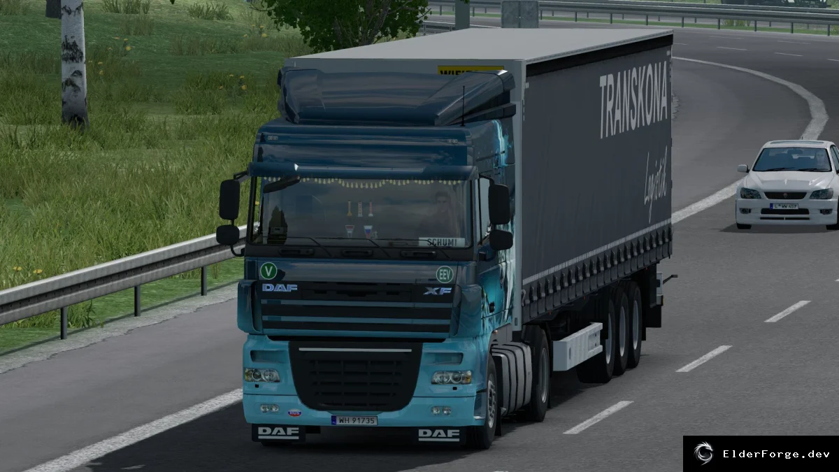 Обложка мода: DAF XF 105 Reworked v2.3 – полная переработка модели для Euro Truck Simulator 2