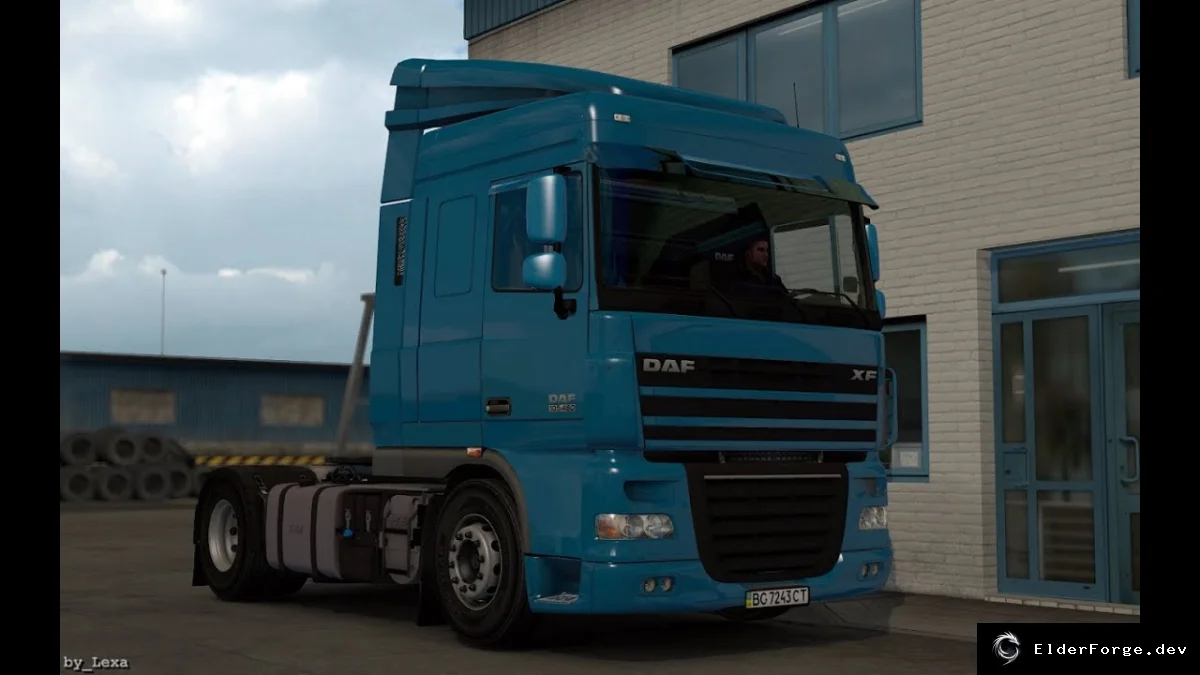Обложка мода: DAF XF 105 SC V1.5 с поддержкой DLC Cabin Accessories – кастомный тюнинг для ETS2