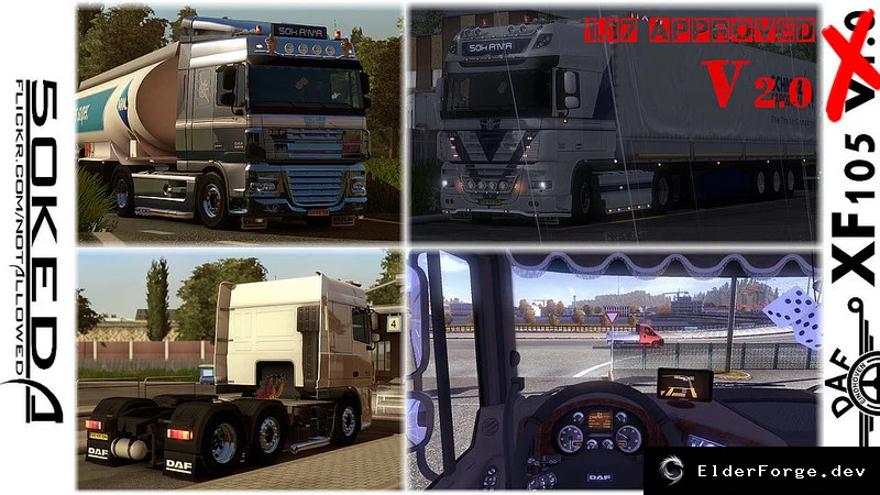 Обложка мода: DAF XF 50k – детальная модель грузовика для Euro Truck Simulator 2 (1.17‑1.19)