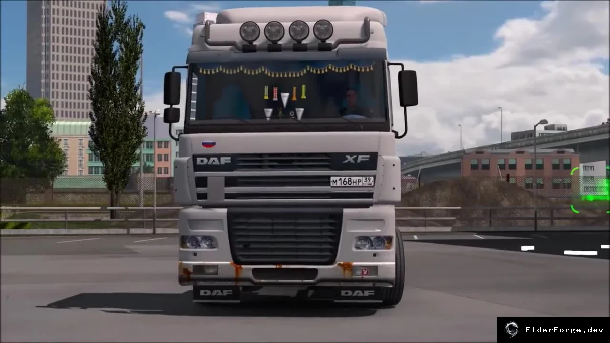 Обложка мода: DAF XF 95 – новый автопарк для Euro Truck Simulator 2