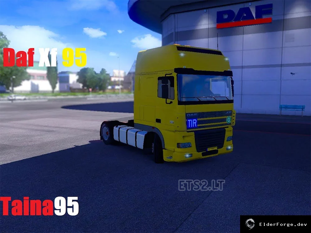 Обложка мода: DAF XF 95 – новый грузовик для Euro Truck Simulator 2