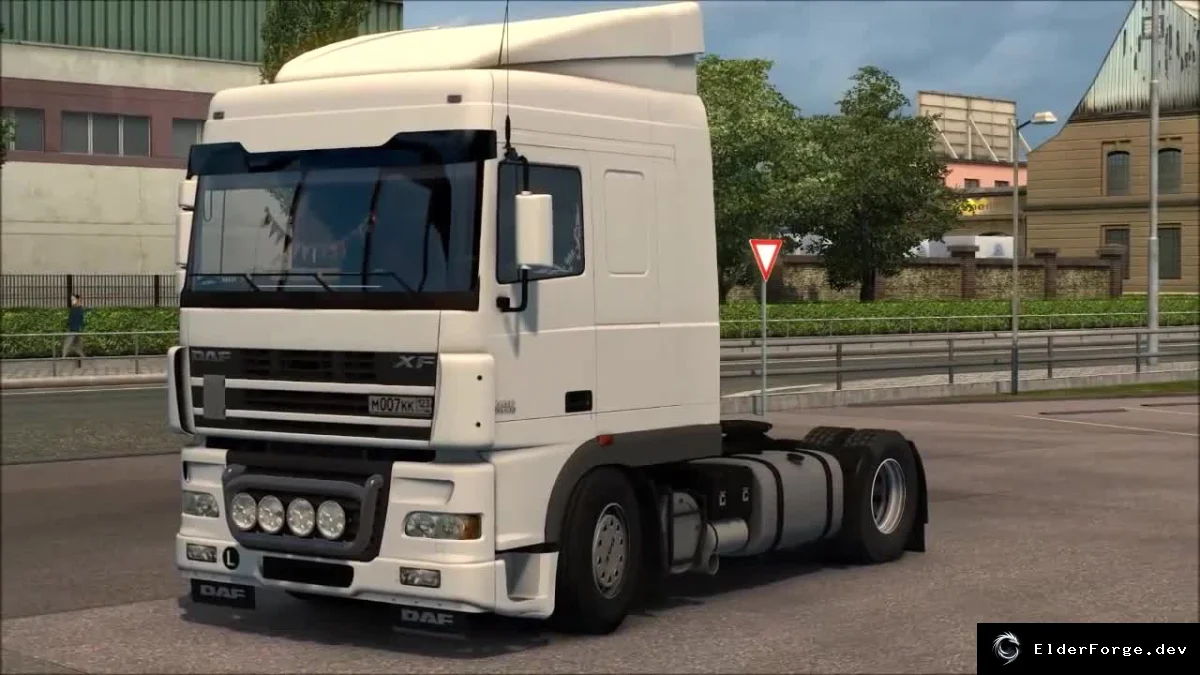 Обложка мода: DAF XF 95 + Tandem для Euro Truck Simulator 2 – полная модель и прицеп