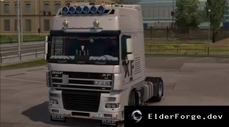 Обложка мода: DAF XF 95 V2 – новый грузовик для Euro Truck Simulator 2