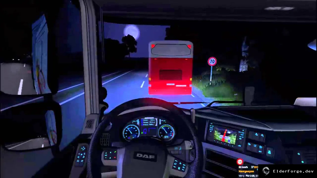 Обложка мода: DAF XF Euro 6: новая приборная панель, интерьер и GPS для ETS2