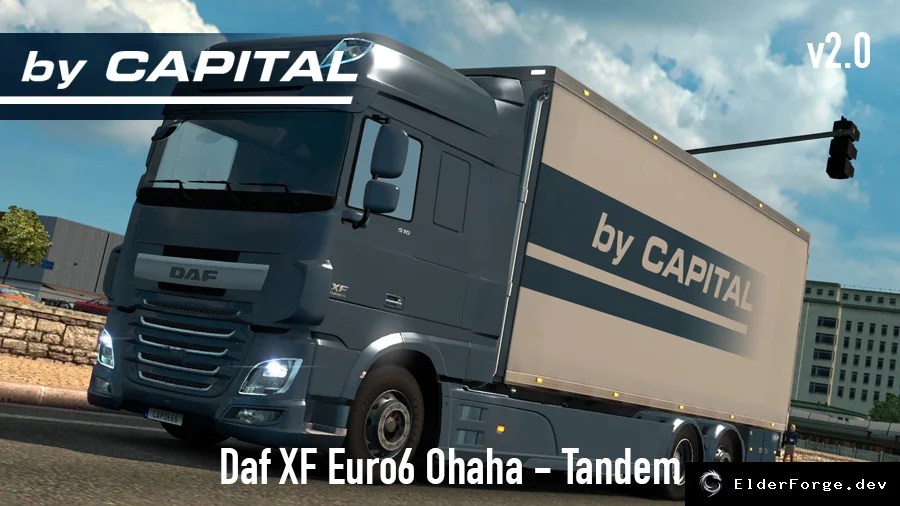 Обложка мода: DAF XF Euro 6 Ohaha – набор тандем‑шасси v2.0 для ETS2