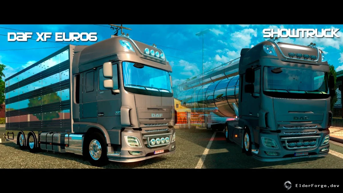 Обложка мода: DAF XF Euro 6 + Прицеп Pezzaioli FDR – новый грузовик для Euro Truck Simulator 2