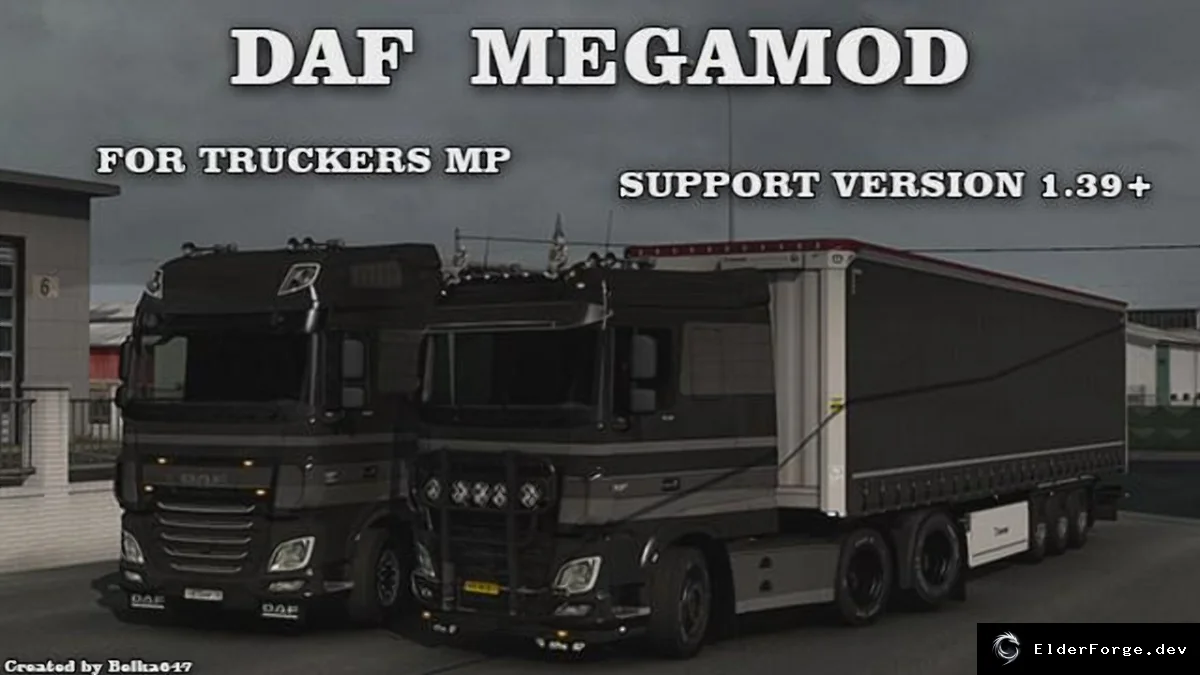 Обложка мода: DAF XF Mega Mod для ETS2 – расширенный тюнинг в MP (v1.40)