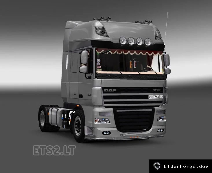 Обложка мода: DAF XF с детализированным интерьером для Euro Truck Simulator 2