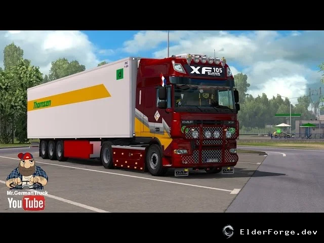 Обложка мода: DAF XF105 v4.7 – Полностью переработанный грузовик для Euro Truck Simulator 2