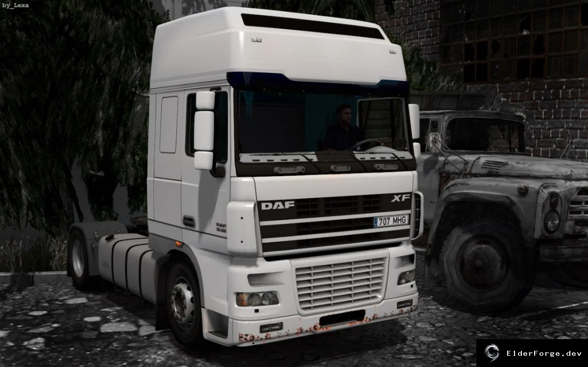 Обложка мода: DAF XF95 Euro 3 – полный набор интерьера и тюнинга для Euro Truck Simulator 2