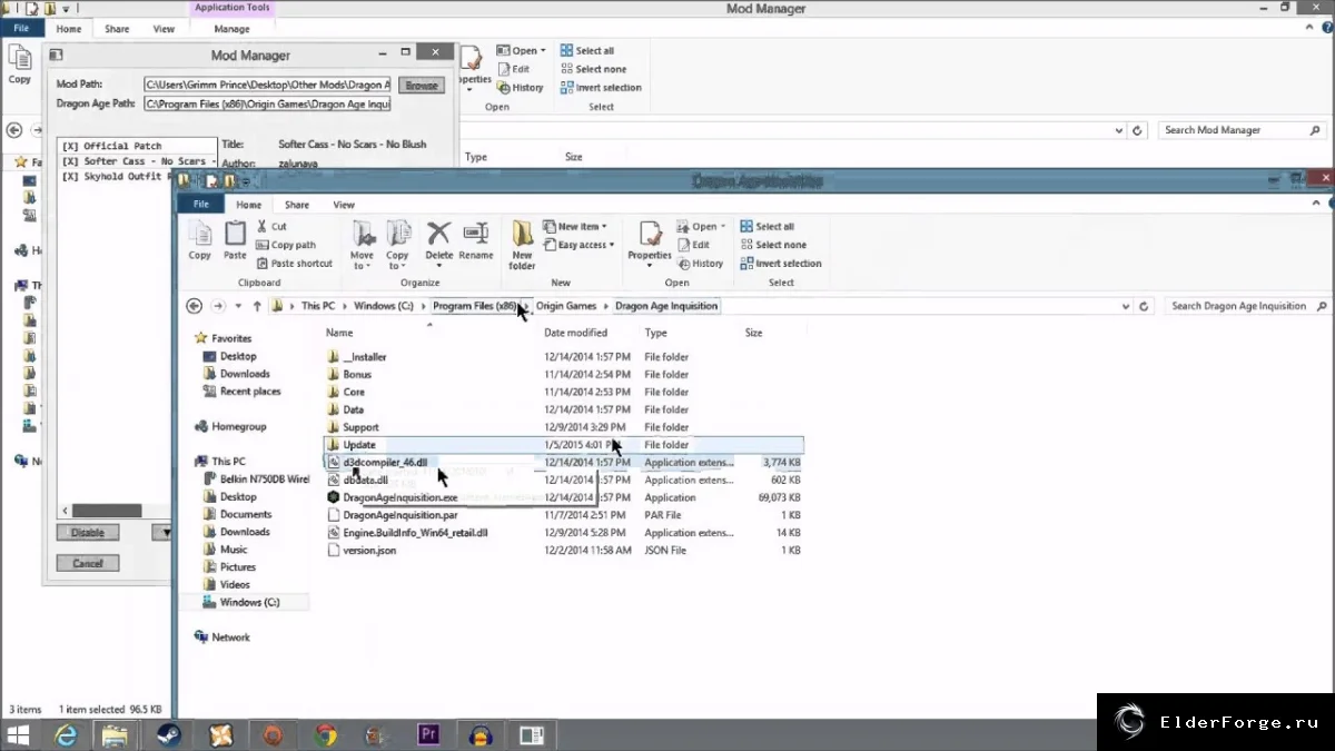 Обложка мода: DAI ModManager v0.48 Alpha – удобный менеджер модов для Dragon Age: Inquisition