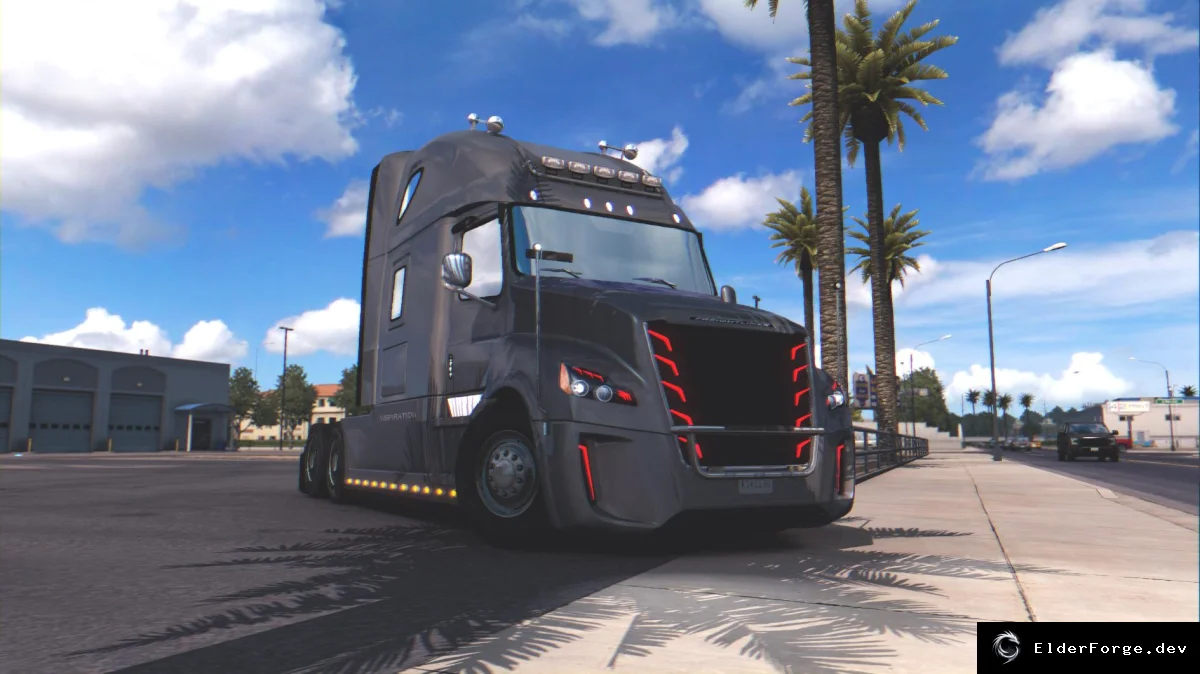 Обложка мода: Daimler Freightliner Inspiration v2.0 – мод для Euro Truck Simulator 2 (ETS2)