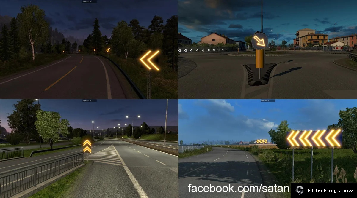 Обложка мода: Dangerous Turn Lights v1.2 – Оранжевые сигналы опасных поворотов для ETS2